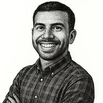 Anay Shah hedcut portrait