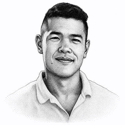Daniel Ha hedcut portrait