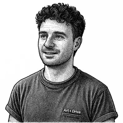 Hugo Amsellem hedcut portrait