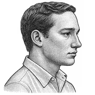Jonathan Lacoste hedcut portrait